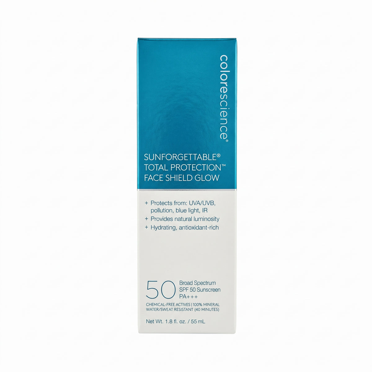 Сонцезахисний крем для обличчя SPF 50 Sunforgettable Total Protection Face Shield Classic 55 мл · Colorescience