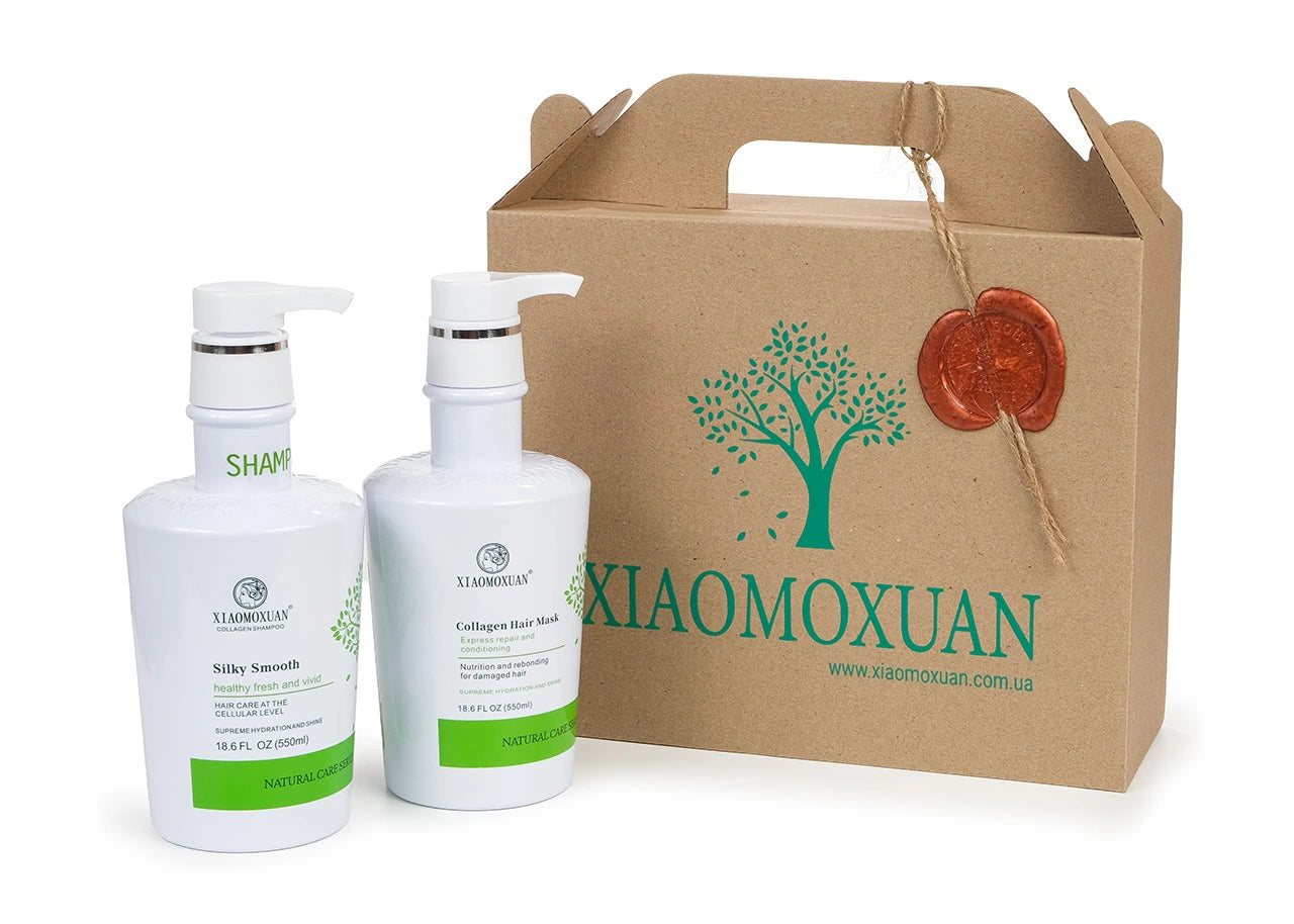 Подарунковий набір для відновлення волосся №2 New Collagen Hair Care Set · Xiaomoxuan