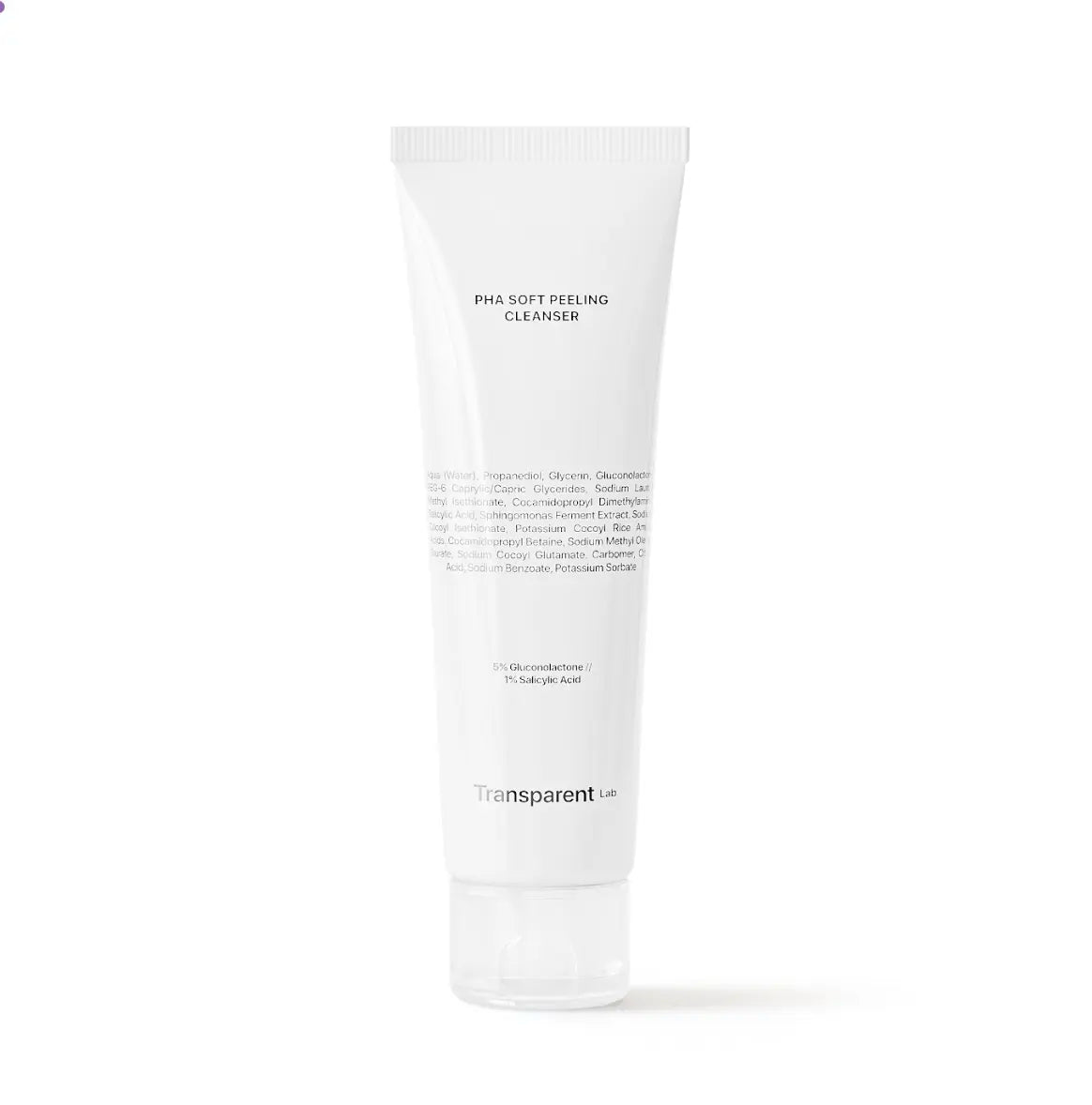 Очищуючий засіб для м’якого кислотного пілінгу PHA Soft Peeling Cleanser (150 мл) · Transparent Lab