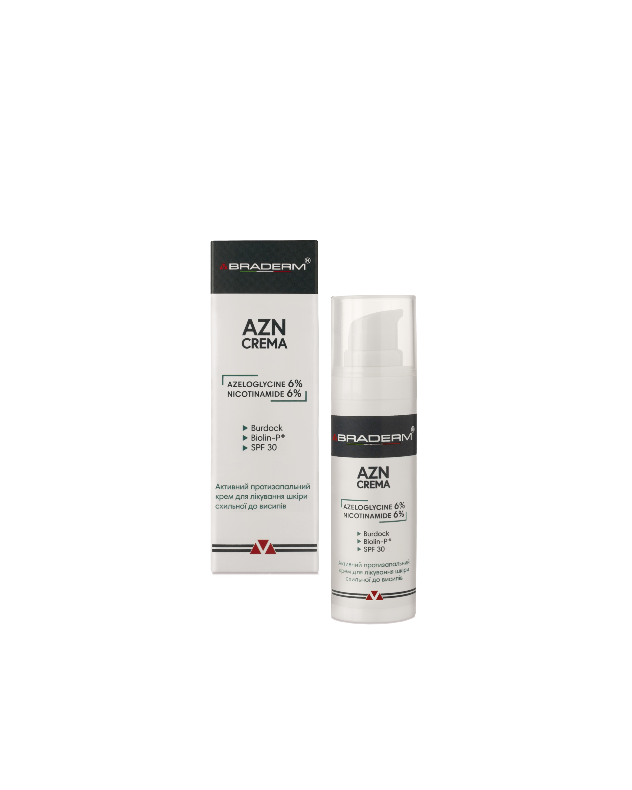 Сонцезахисний крем з протизапальним ефектом AZN Cream · Braderm