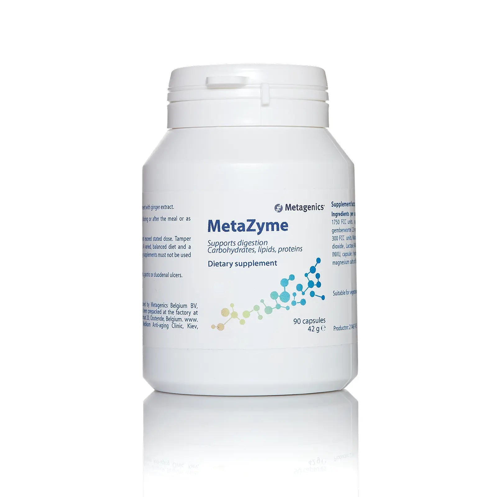 Ферментний комплекс для травлення Metazyme · Metagenics