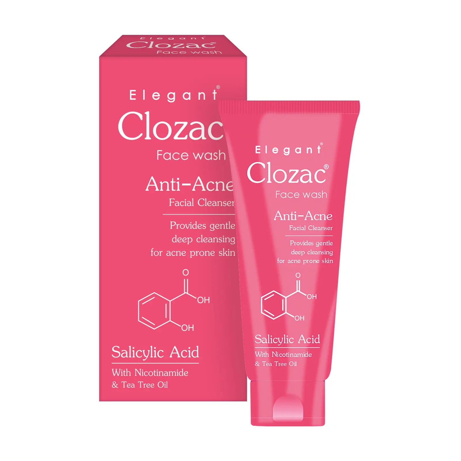 Пінка для вмивання проти акне Elegant Clozak Face Wash · Perolite