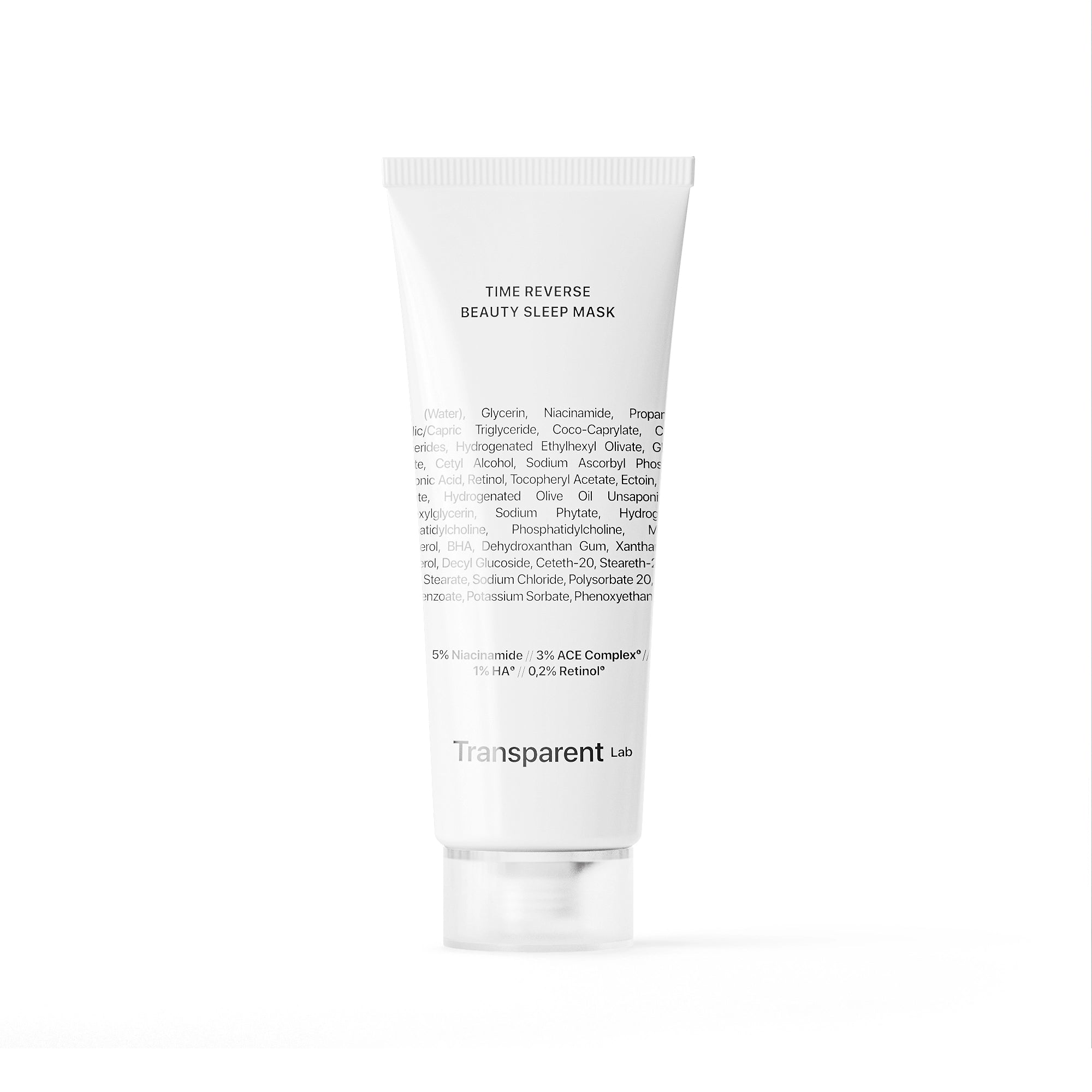 Нічна антивікова маска для відновлення шкіри Time Reverse Beauty Sleep Mask · Transparent Lab