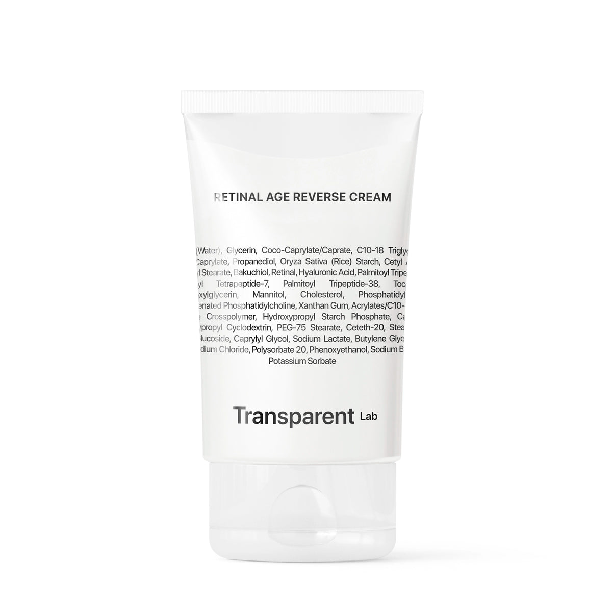 Антивіковий крем для обличчя з ретиналем та бакучіолом Retinal Age Reverse Cream · Transparent Lab