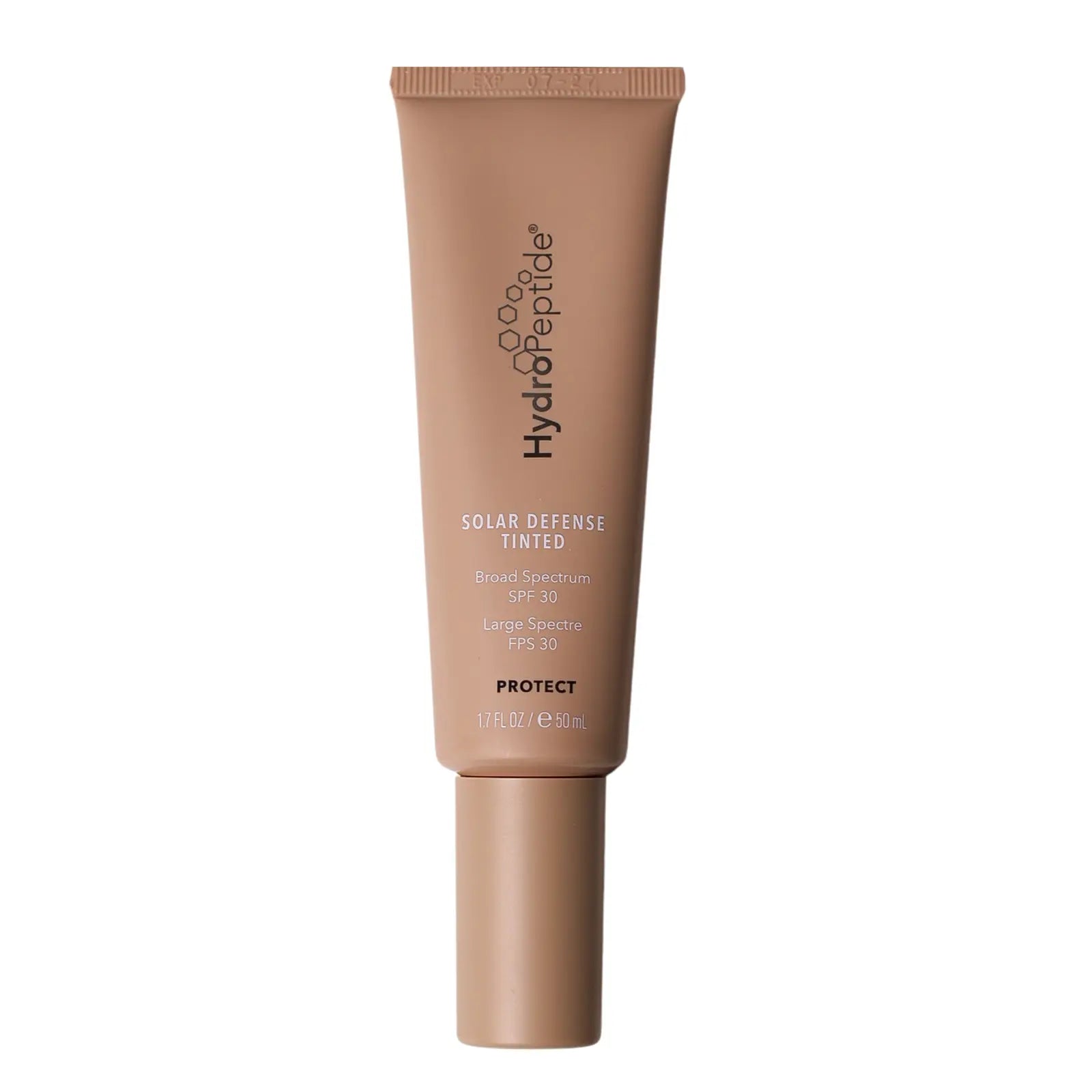 Тонуючий сонцезахисний крем для обличчя SPF 30 Solar Defense Tinted · HydroPeptide
