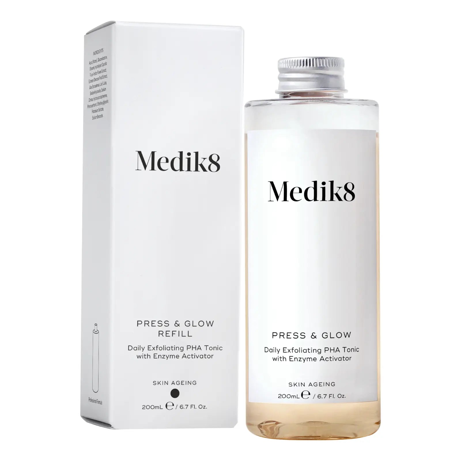 Щоденний відлущуючий тонік з PHA Press & Glow · Medik8