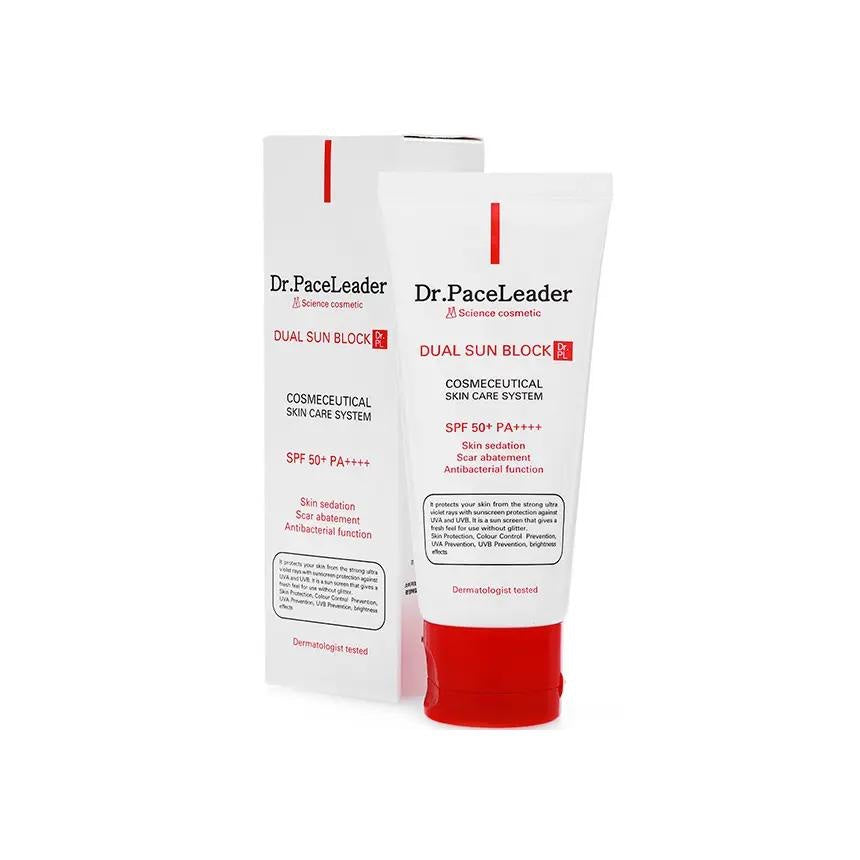 Сонцезахисний крем для обличчя SPF 50+ Dual Sun Block · Dr.PaceLeader