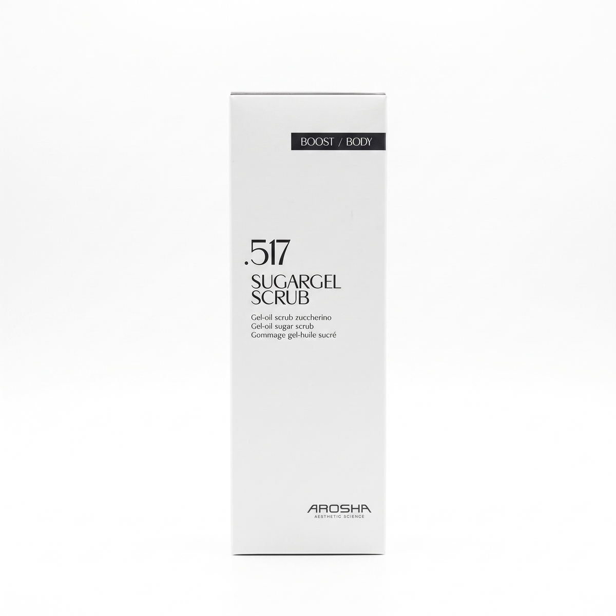 Трифазний гель-скраб для обличчя та тіла Body Rescue .517 Sugargel · Arosha