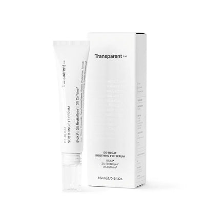 Сироватка для очей проти набряків та темних кіл De-Bloat Soothing Eye Serum 15 ml · Transparent Lab