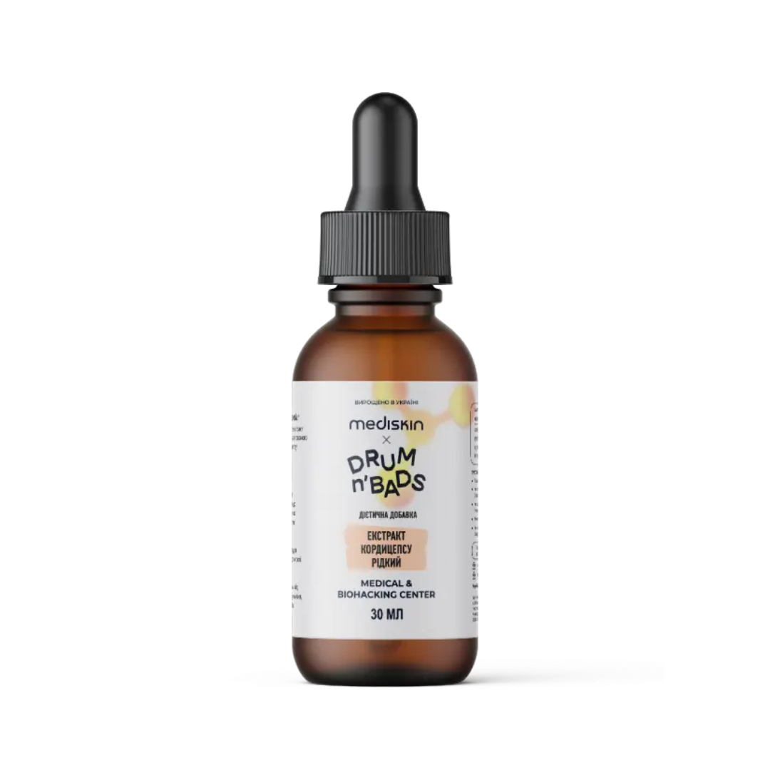 Рідкий екстракт кордицепсу Cordyceps Extract · Mediskin x Drum’n’Bads