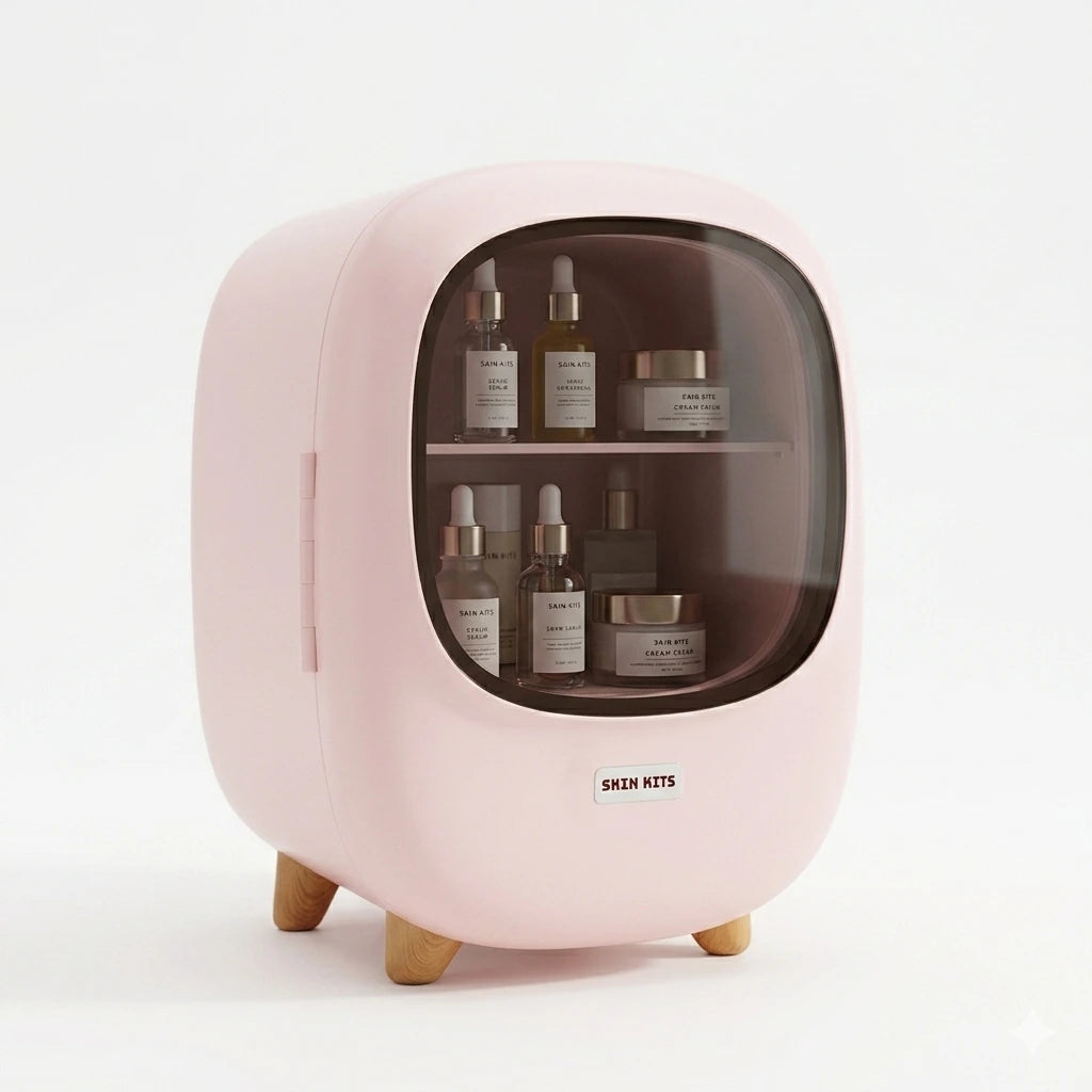Міні холодильник для косметики 8L Pink · Baseus