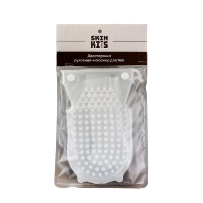 Двостороння рукавиця-масажер для тіла · SkinKits