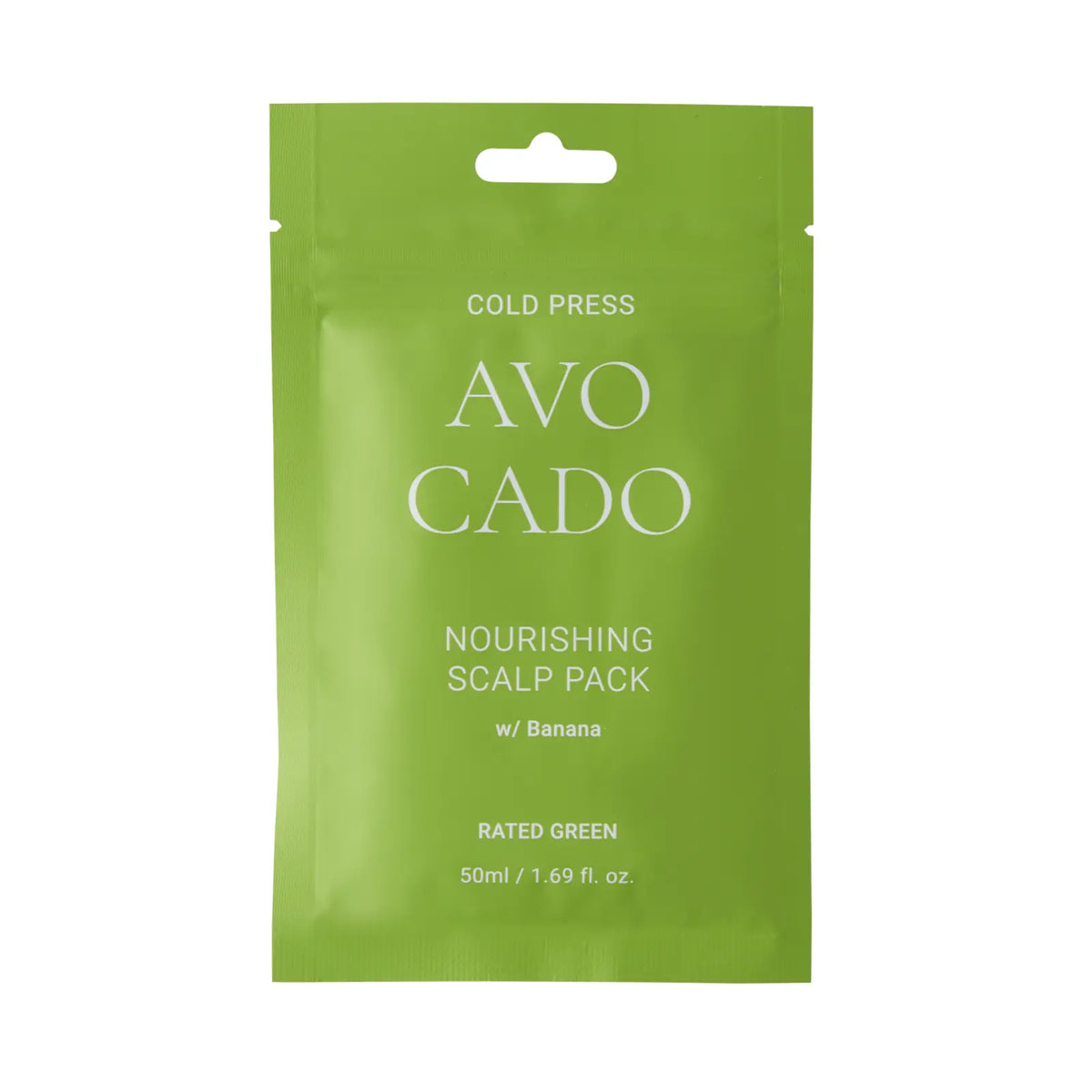Живильна маска для шкіри голови Avocado Nourishing Scalp Pack · Rated Green