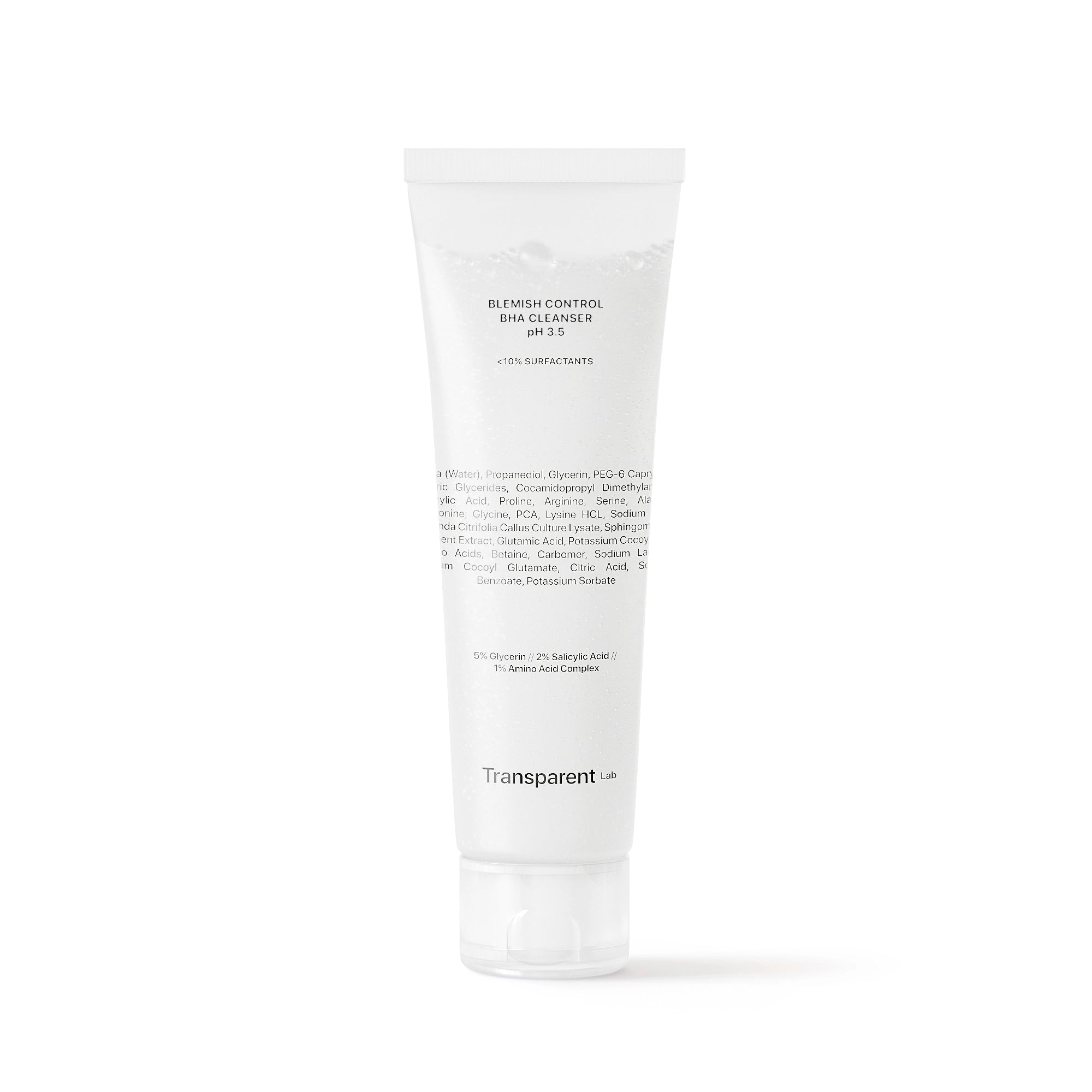 Очищуючий гель з саліциловою кислотою для проблемної шкіри Blemish Control BHA Cleanser · Transparent Lab