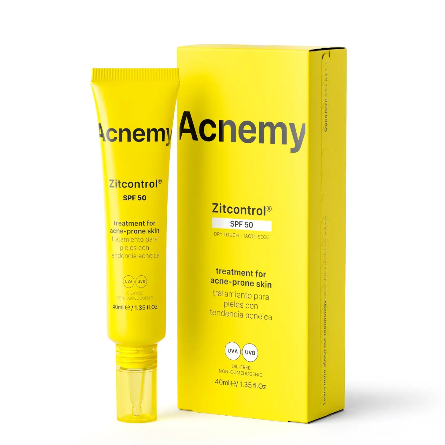 Сонцезахисний крем для проблемної шкіри SPF 50 Zitcontrol · Acnemy