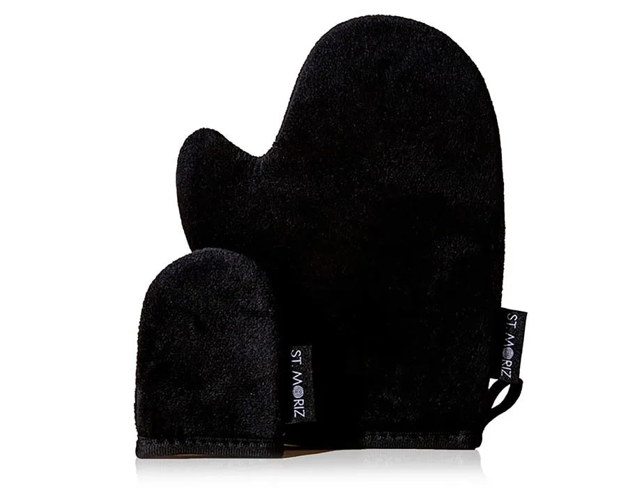Набір рукавичок-аплікаторів для автозасмаги Face + Body Double-Sided Tanning Mitt Set · St. Moriz